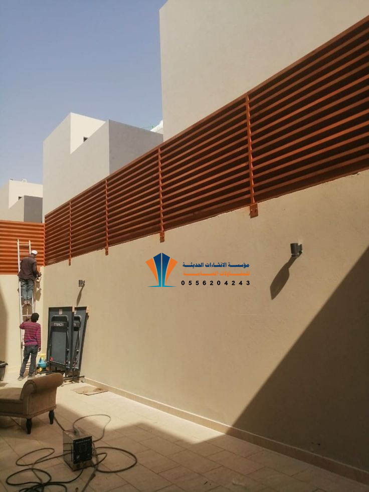 تركيب سواتر شرائح حديد