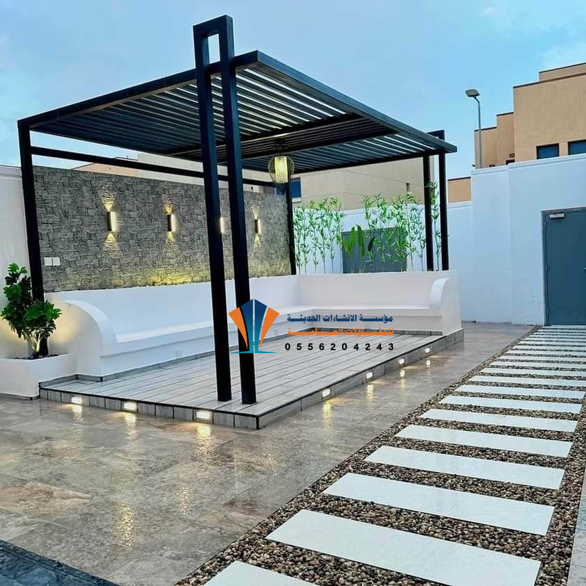 انواع برجولات حديد