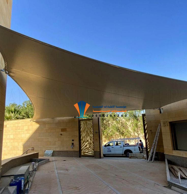 خطوات تركيب مظلات شد انشائي