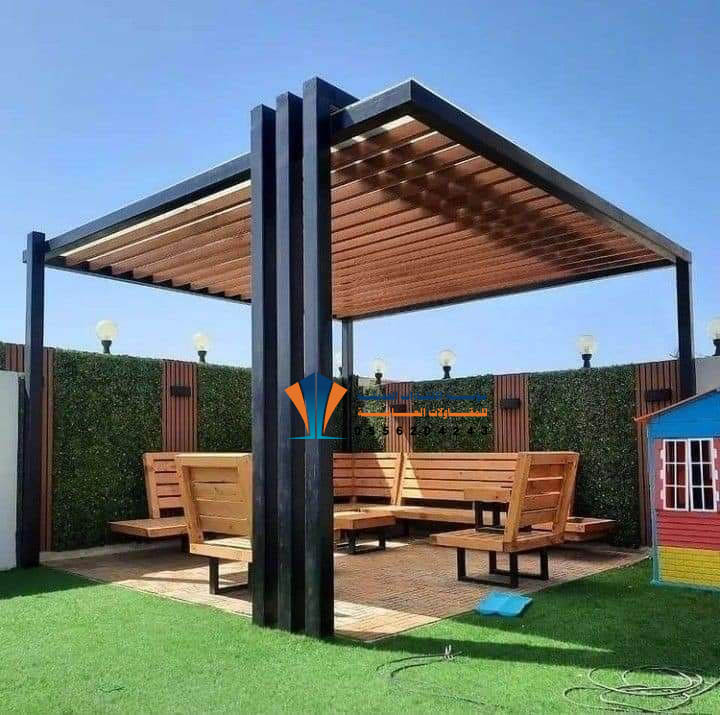 خطوات تركيب مظلات حدائق